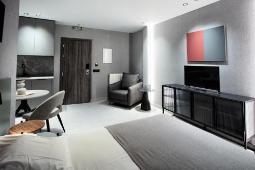 Estudio con 1 cama grande del hotel Gran Via. Foto 3