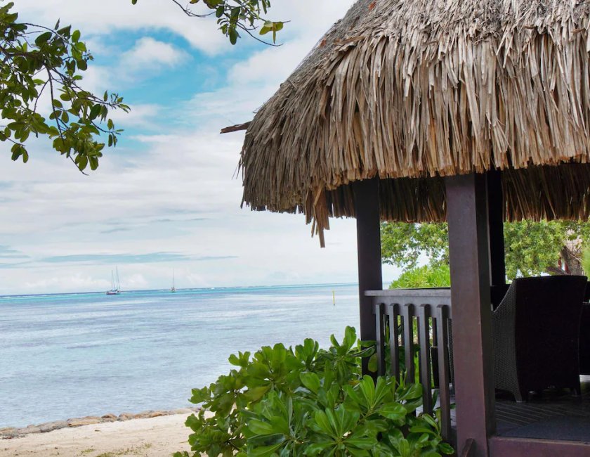 Villa Vista Mar Superior 1 Cama king Frente Playa del hotel Sofitel Kia Ora Moorea Beach Resort
