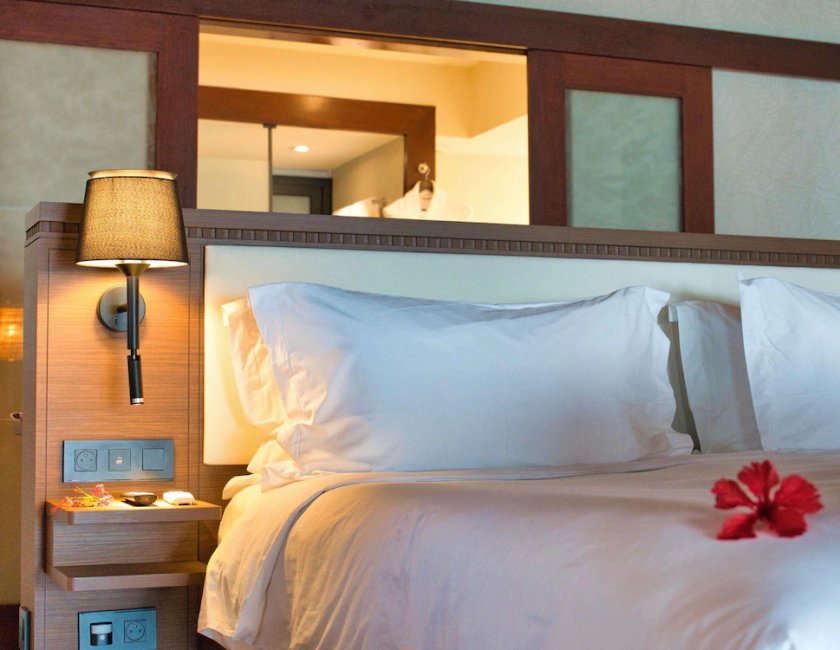Villa Vista Mar Lujo 1 Cama king Water del hotel Sofitel Kia Ora Moorea Beach Resort. Foto 8