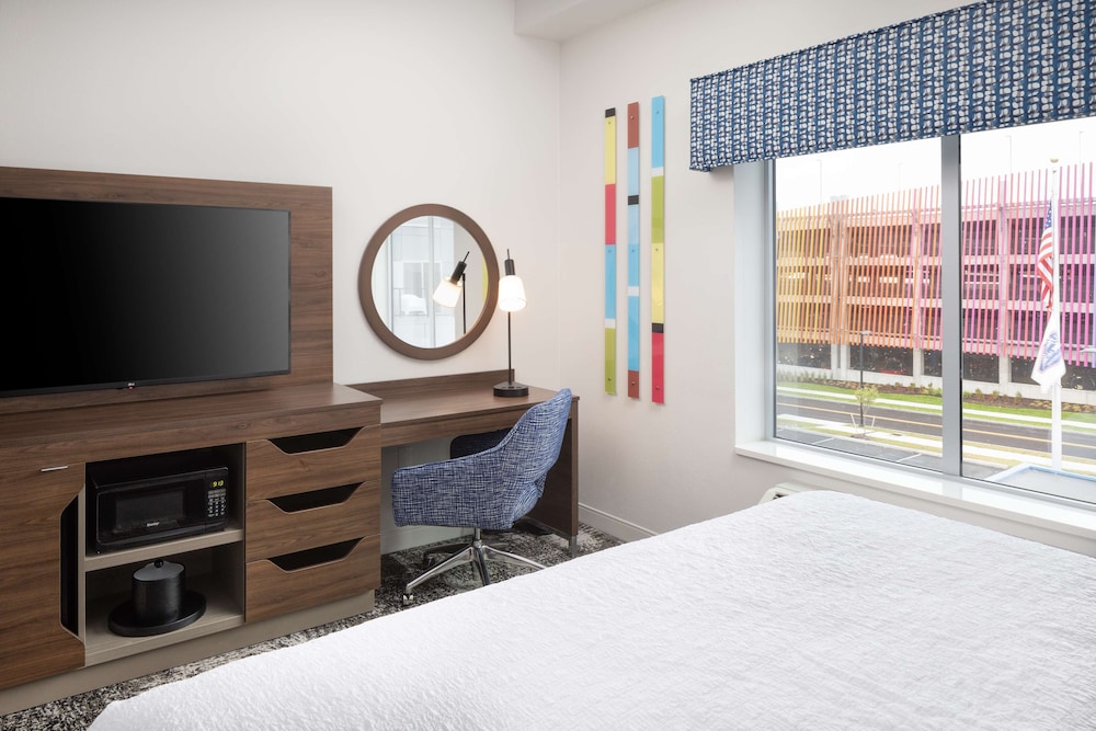 Suite Estudio Accesible para Auditivos con 1 Cama King y Sofá - cama del hotel Hampton Inn and Suites Rochester Downtown. Foto 1