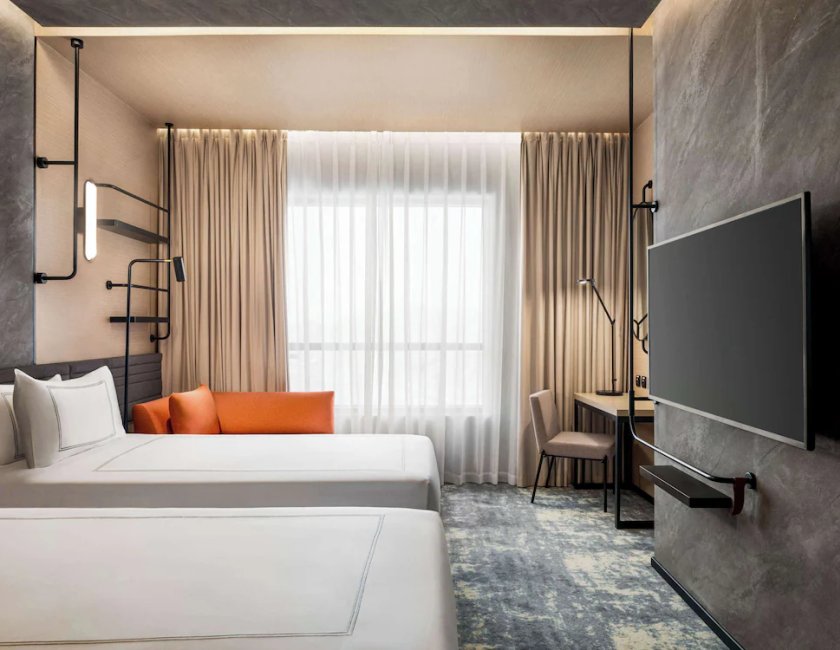 Apartamento Con Cocina 2 habitaciones Vista ciudad 2 Camas individuales 1 Cama doble del hotel Novotel Residences Makkah. Foto 2