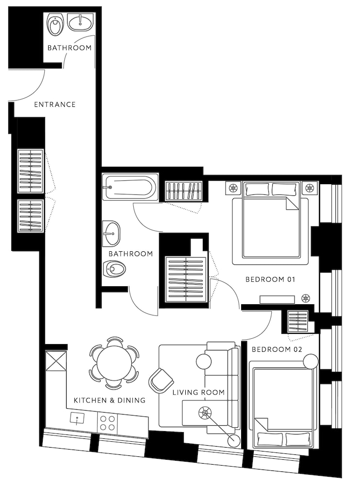 Apartamento superior, 1 cama de matrimonio grande con sofá cama, no fumadores del hotel One Dutch. Foto 1