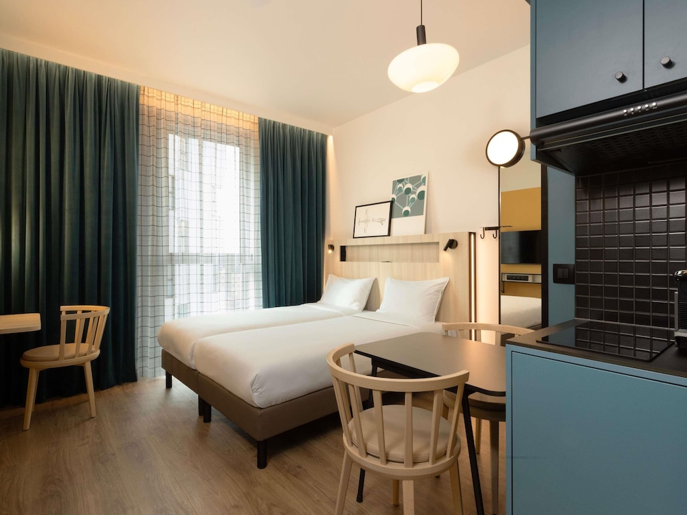 Estudio con cama doble del hotel Adagio Access Brussels Airport. Foto 3