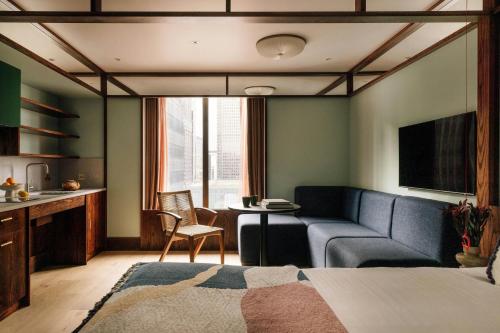 Suite Junior - Adaptada para las personas de movilidad reducida del hotel Locke London Canary Wharf. Foto 1