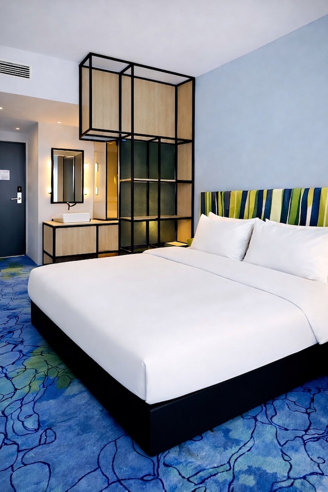 Habitación Standard doble con 1 cama doble del hotel Ibis Styles Muenchen Airport. Foto 1