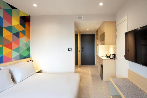 Habitación Doble con baño privado del hotel Hotel101- Madrid
