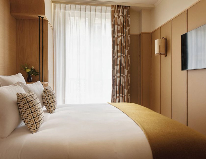 Habitación doble Con Cocina 1 Cama king Vista ciudad Sofá Cama incluido del hotel HIGHSTAY Maisons - Vintimille. Foto 1