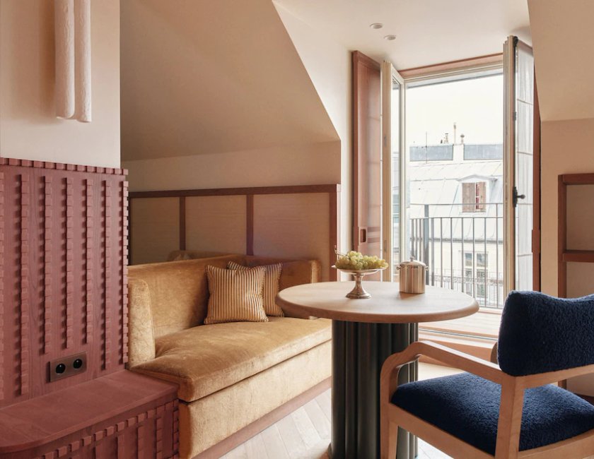 Suite Lujo Con Cocina 1 Cama king 1 habitación Vista ciudad del hotel HIGHSTAY Maisons - Vintimille