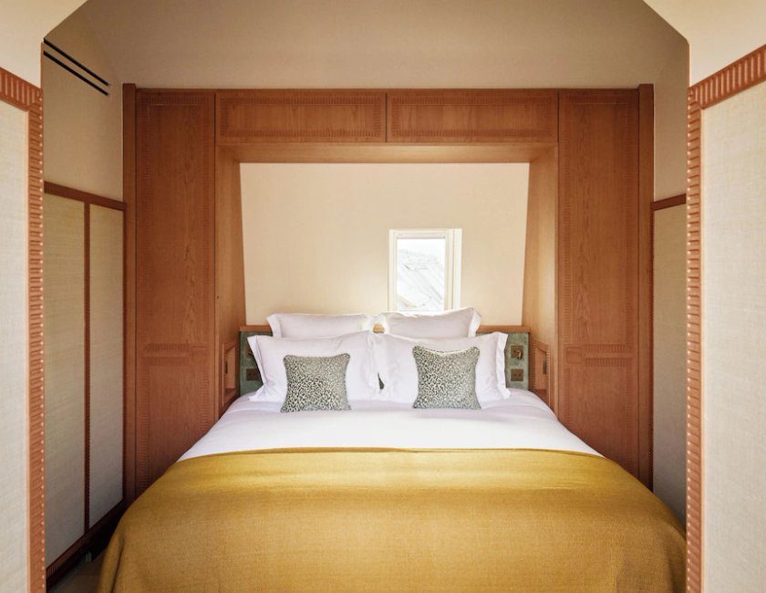 Suite Lujo Con Cocina 1 Cama king 1 habitación Vista ciudad del hotel HIGHSTAY Maisons - Vintimille. Foto 3