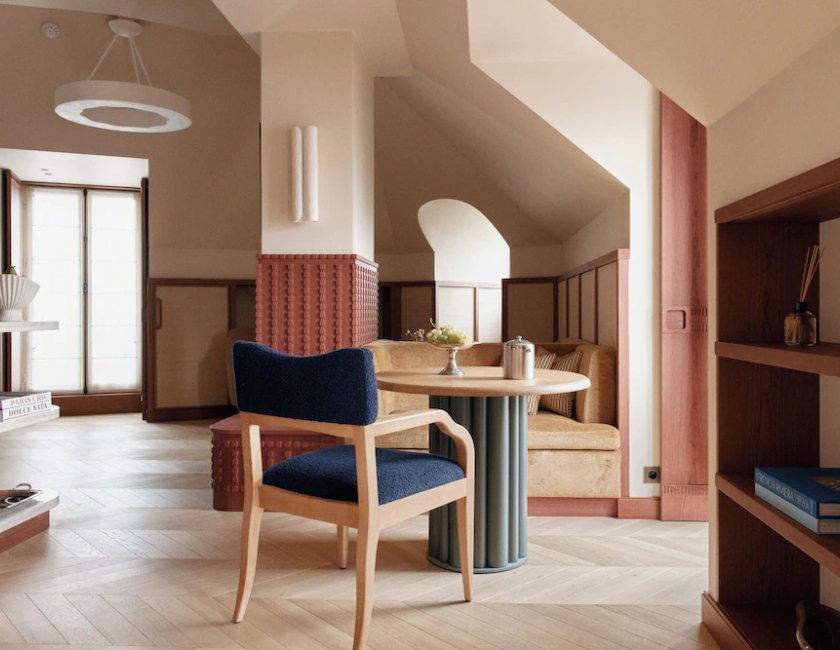 Suite Lujo Con Cocina 1 Cama king 1 habitación Vista ciudad del hotel HIGHSTAY Maisons - Vintimille. Foto 8