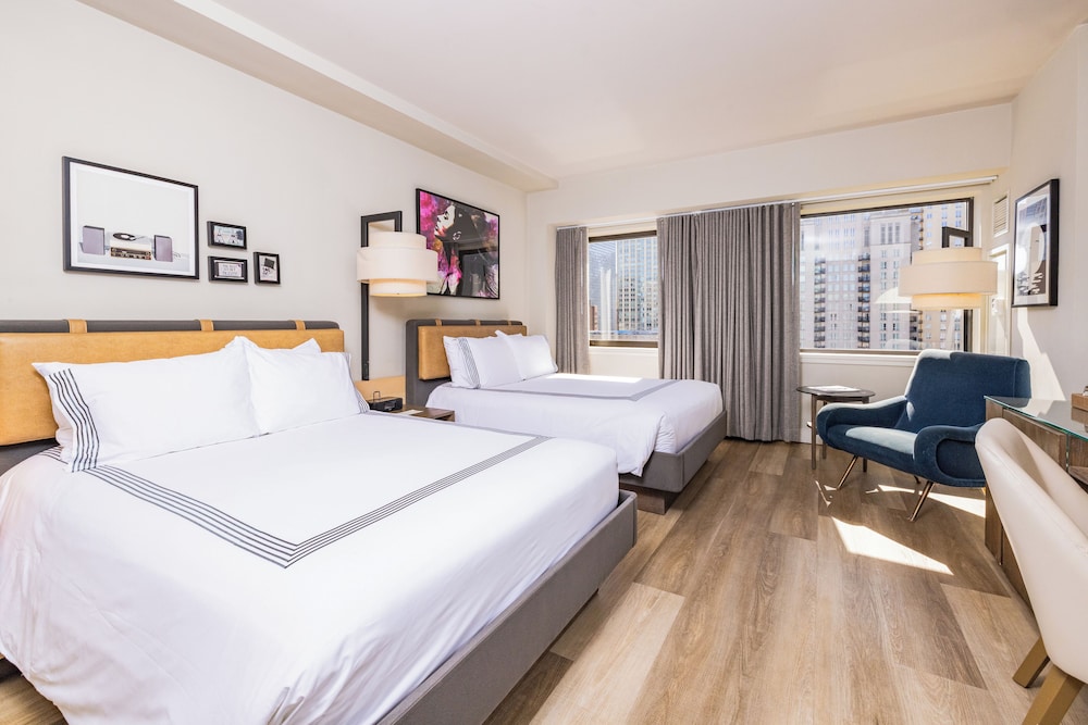 2 camas dobles del hotel Thompson Chicago, Part Of Hyatt