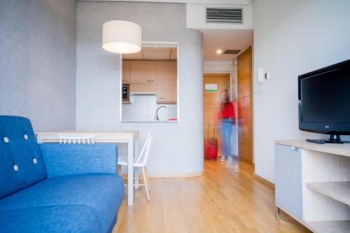 Suite de 1 dormitorio del hotel Compostela Suites