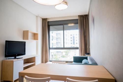 Apartamento de 1 dormitorio - 2 camas individuales del hotel Compostela Suites. Foto 8
