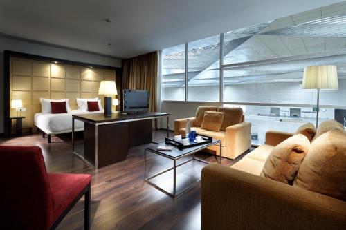 Habitación Familiar del hotel Eurostars Zaragoza. Foto 1