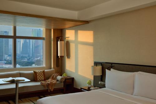 Deluxe Room Vista ciudad del hotel Gran Melia Jakarta