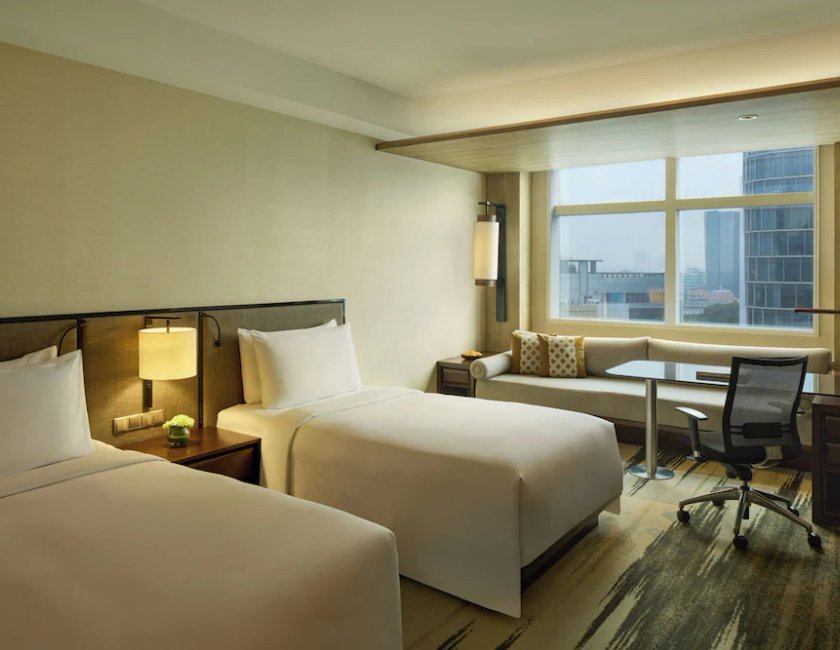 Habitación Deluxe del hotel Gran Melia Jakarta. Foto 2