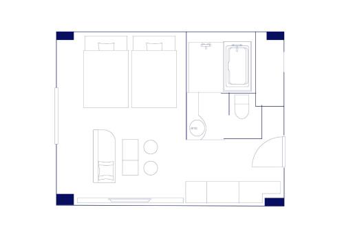 Habitación Deluxe Ejecutiva, Camas Gemelas y Terraza - No Fumador del hotel Novotel Okinawa Naha. Foto 1