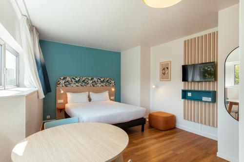 Estudio Con Cocina 1 Cama doble del hotel Adagio Access Paris La Villette. Foto 7