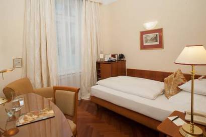Habitación individual del hotel Kaiserhof Wien