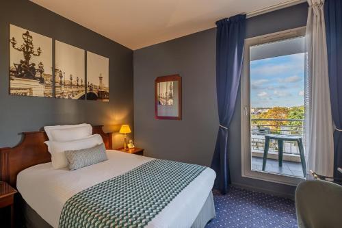 Habitación Individual Estándar con cama individual del hotel Amiral