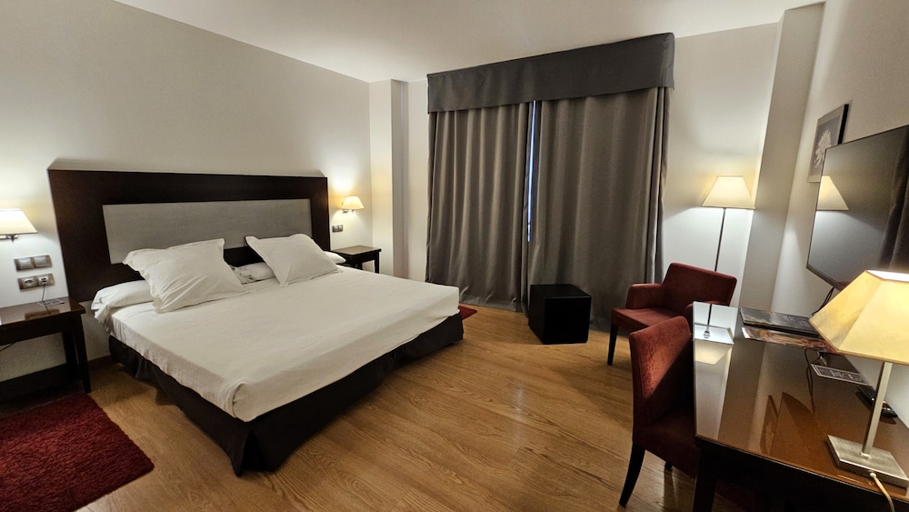 Habitación, 1 cama de matrimonio grande del hotel Las Bovedas