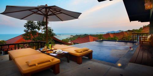 Villa con piscina y vistas al mar - En la colina del hotel Nora Buri Resort and Spa. Foto 6