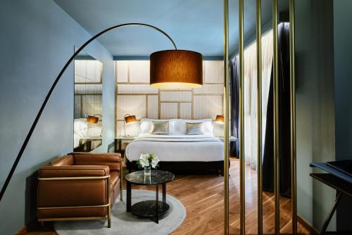 Habitación doble superior con paquete romántico del hotel Pamplona Catedral