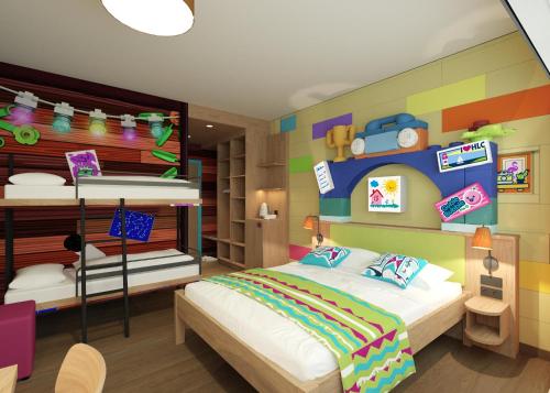 Habitación LEGO Friends del hotel Legoland, Denmark