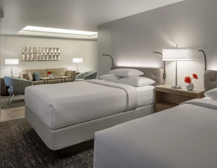 Suite estudio, 2 camas de matrimonio del hotel Hyatt Regency Orlando International Airport. Foto 2