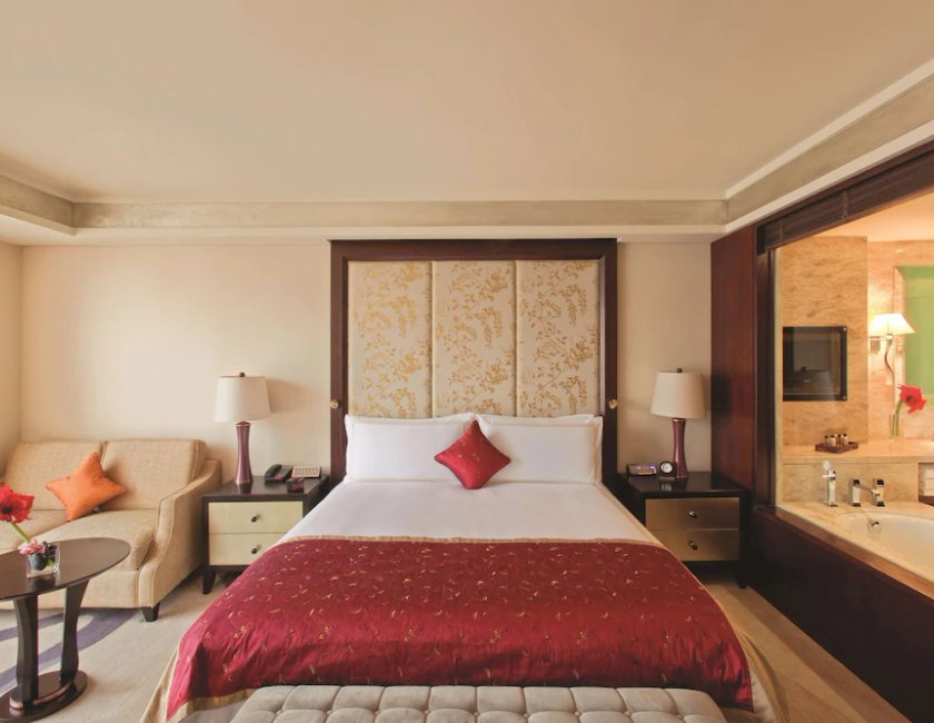 Estudio Vista ciudad Gold Con Vistas 1 Cama doble del hotel Fairmont Beijing. Foto 1