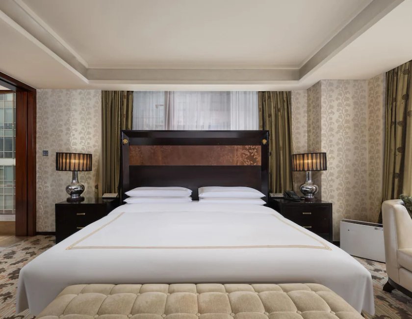 Estudio Vista ciudad Gold Con Vistas 1 Cama doble del hotel Fairmont Beijing. Foto 3