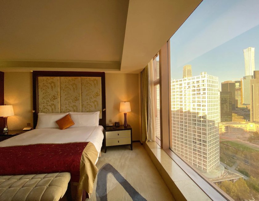 Habitación doble 1 Cama king Vista ciudad Gold Con Vistas del hotel Fairmont Beijing. Foto 1