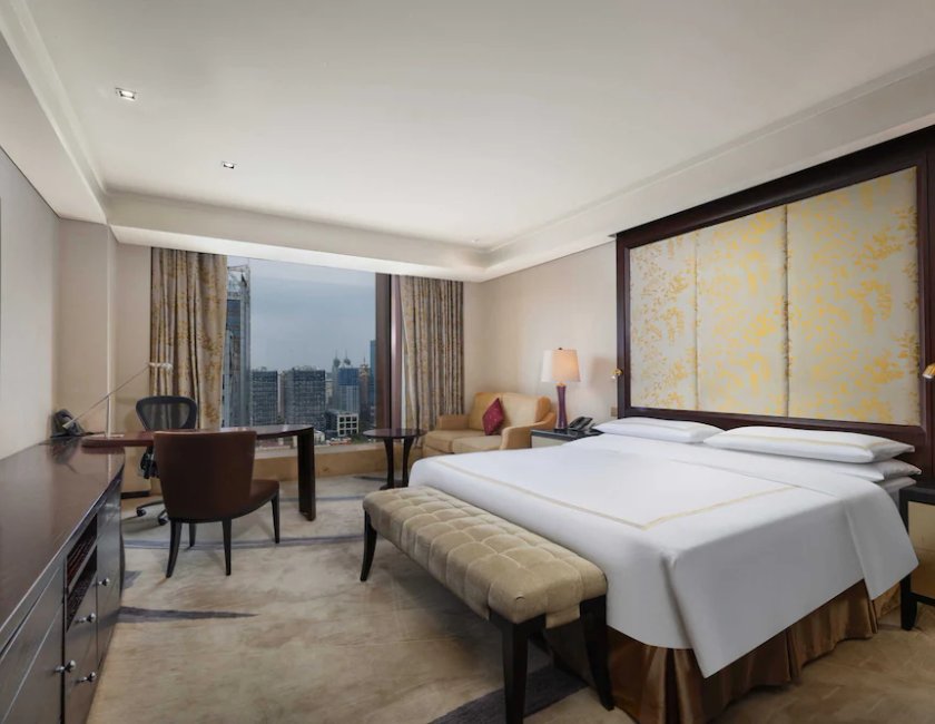 Habitación doble 1 Cama king Vista ciudad Gold Con Vistas del hotel Fairmont Beijing. Foto 3