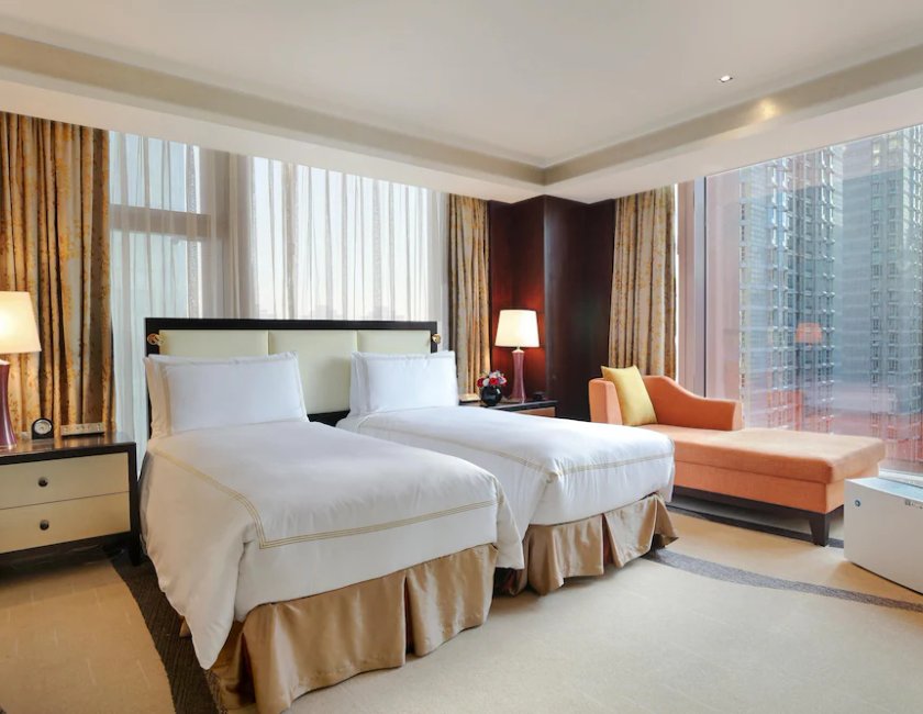 Suite 1 Cama king Vista ciudad Premium Gold Con Vistas Sofá Cama incluido del hotel Fairmont Beijing