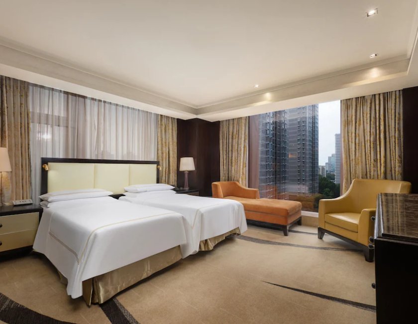 Suite 1 Cama king Vista ciudad Premium Gold Con Vistas Sofá Cama incluido del hotel Fairmont Beijing. Foto 3