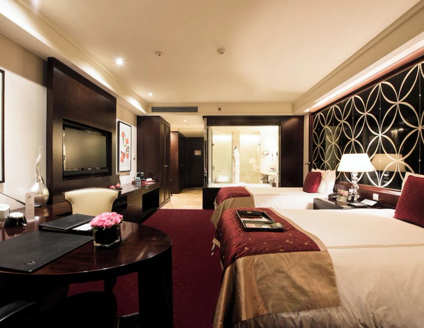 Habitación doble Vista ciudad Con Vistas 2 Camas individuales Normal del hotel Fairmont Beijing. Foto 3