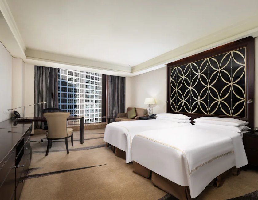 Habitación doble Vista ciudad Con Vistas 2 Camas individuales Normal del hotel Fairmont Beijing. Foto 4