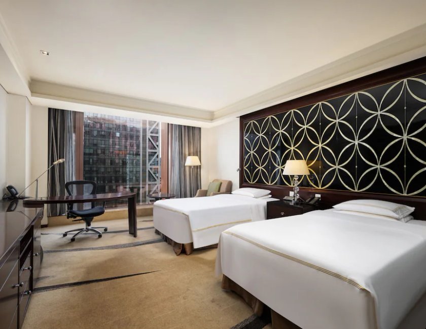 Habitación doble Vista ciudad Con Vistas 2 Camas individuales Normal del hotel Fairmont Beijing. Foto 5