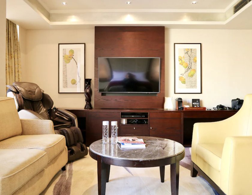 Junior suite Vista ciudad Gold Con Vistas 1 Cama doble del hotel Fairmont Beijing. Foto 3