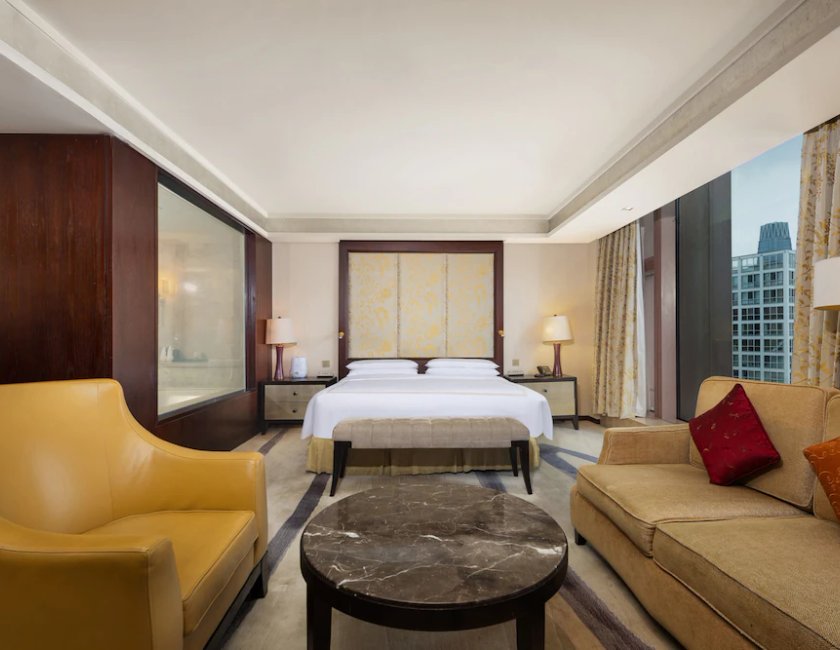 Junior suite Vista ciudad Gold Con Vistas 1 Cama doble del hotel Fairmont Beijing. Foto 4