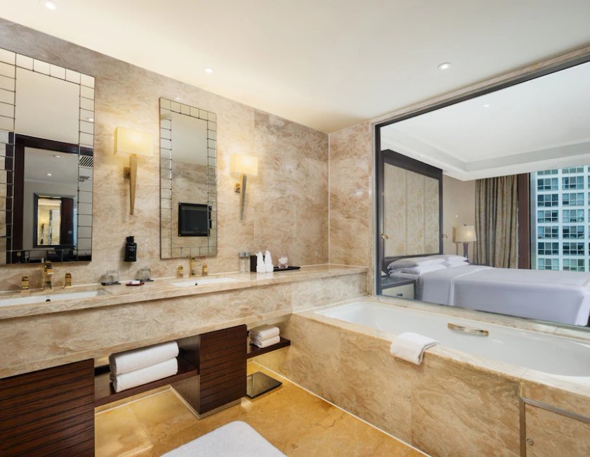 Junior suite Vista ciudad Gold Con Vistas 1 Cama doble del hotel Fairmont Beijing. Foto 5
