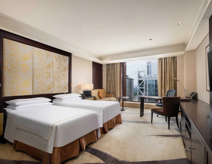 Habitación doble Vista ciudad Gold Con Vistas 2 Camas individuales del hotel Fairmont Beijing