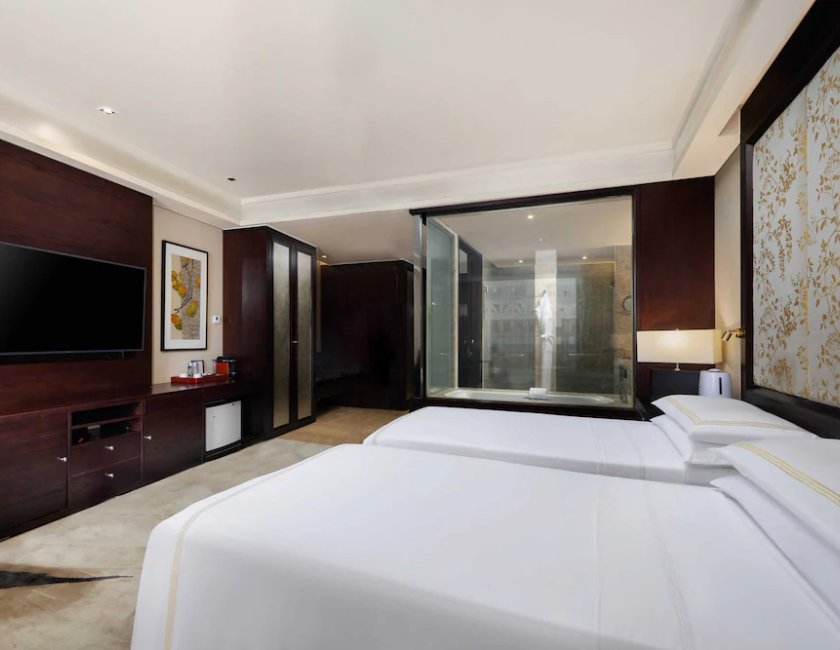 Habitación doble Vista ciudad Gold Con Vistas 2 Camas individuales del hotel Fairmont Beijing. Foto 1