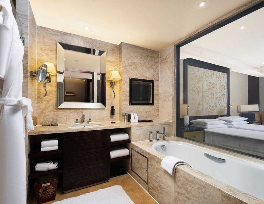 Habitación doble Vista ciudad Gold Con Vistas 2 Camas individuales del hotel Fairmont Beijing. Foto 4