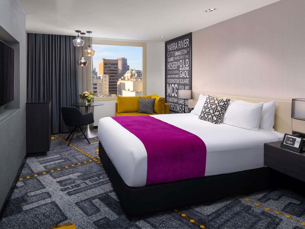 Habitación superior, 1 cama de matrimonio grande (High Floor) del hotel Pullman Melbourne City Centre