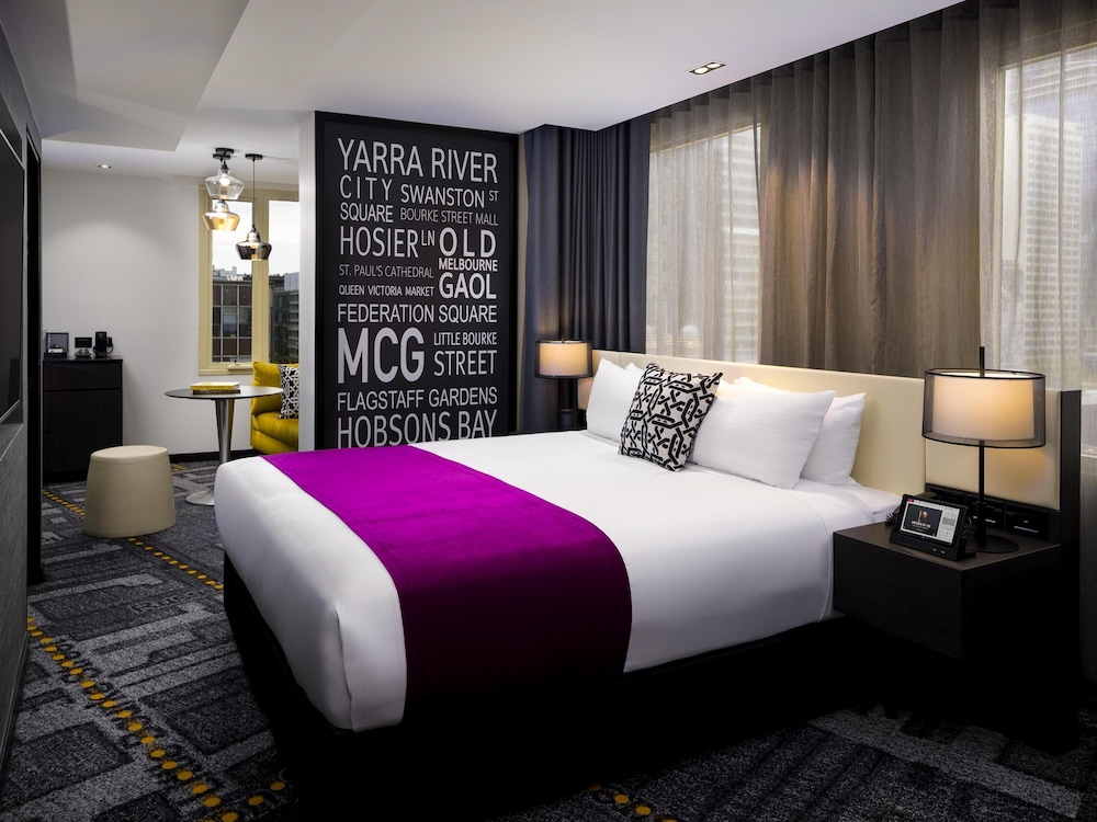 Habitación Deluxe, 1 cama de matrimonio grande (Premium) del hotel Pullman Melbourne City Centre