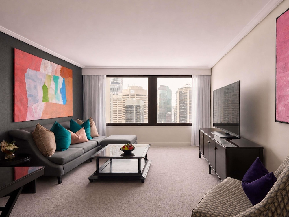 SUITE SIGNATURE Acceso al Club, Cama King, Salón Separado, Vista a la Ciudad Piso Alto, Amenidades de Lujo del hotel Sofitel Brisbane Central. Foto 3
