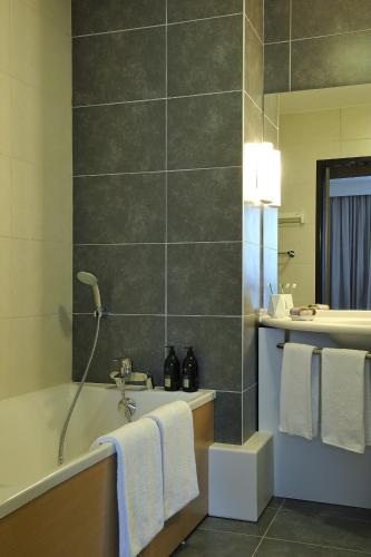 Estudio con 1 cama doble y 1 sofá cama del hotel Adagio Nantes Centre. Foto 7