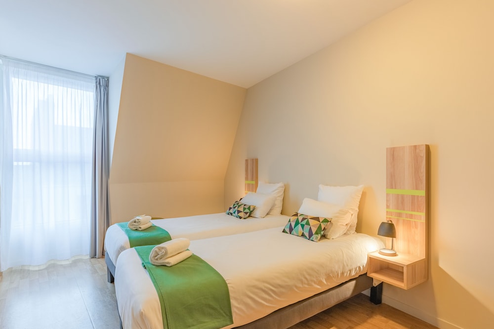 Estudio, 2 camas individuales del hotel Appart’city Confort Nantes Centre. Foto 2