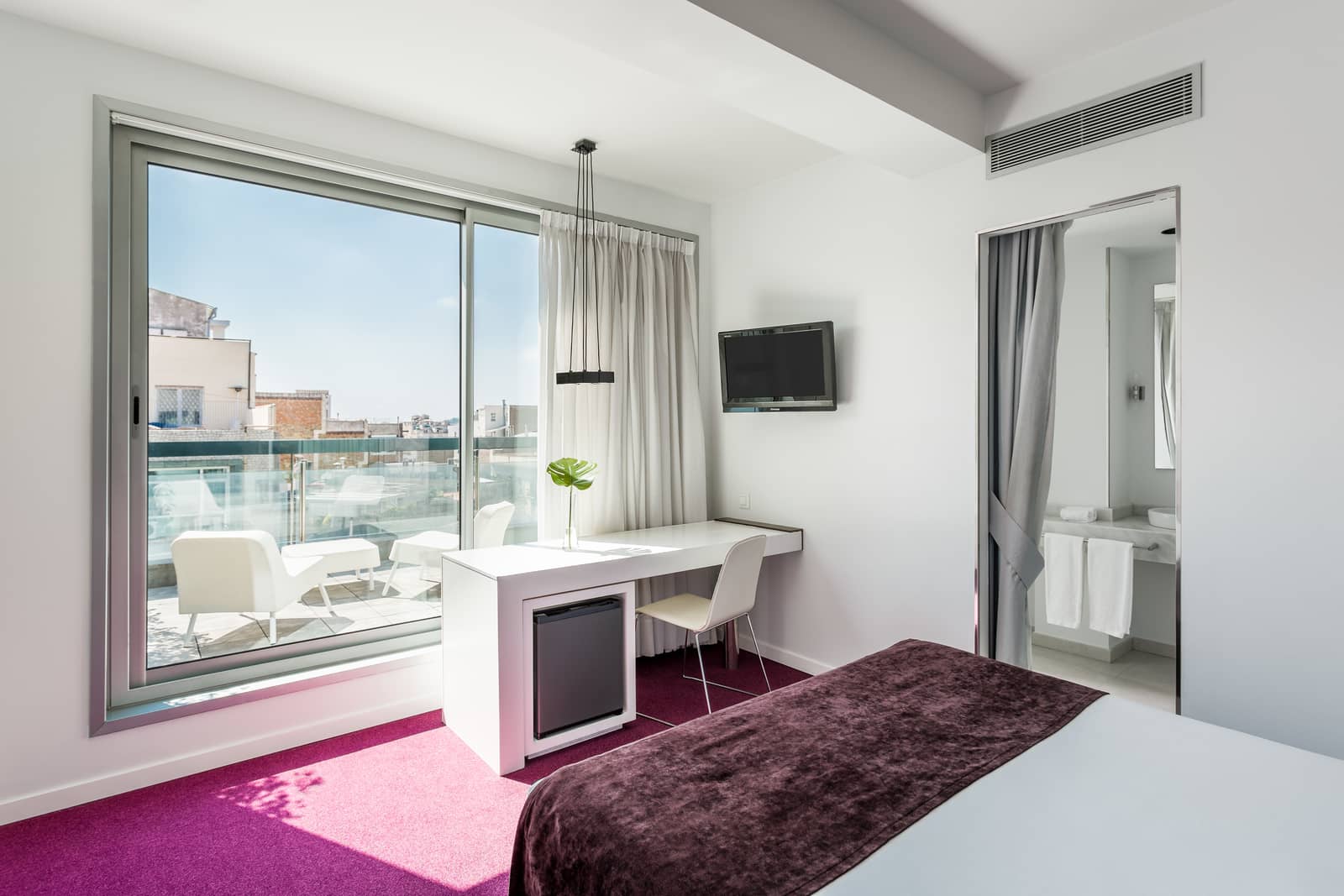 Habitación doble Balcón o Terraza Atico del hotel Allegro Barcelona. Foto 1